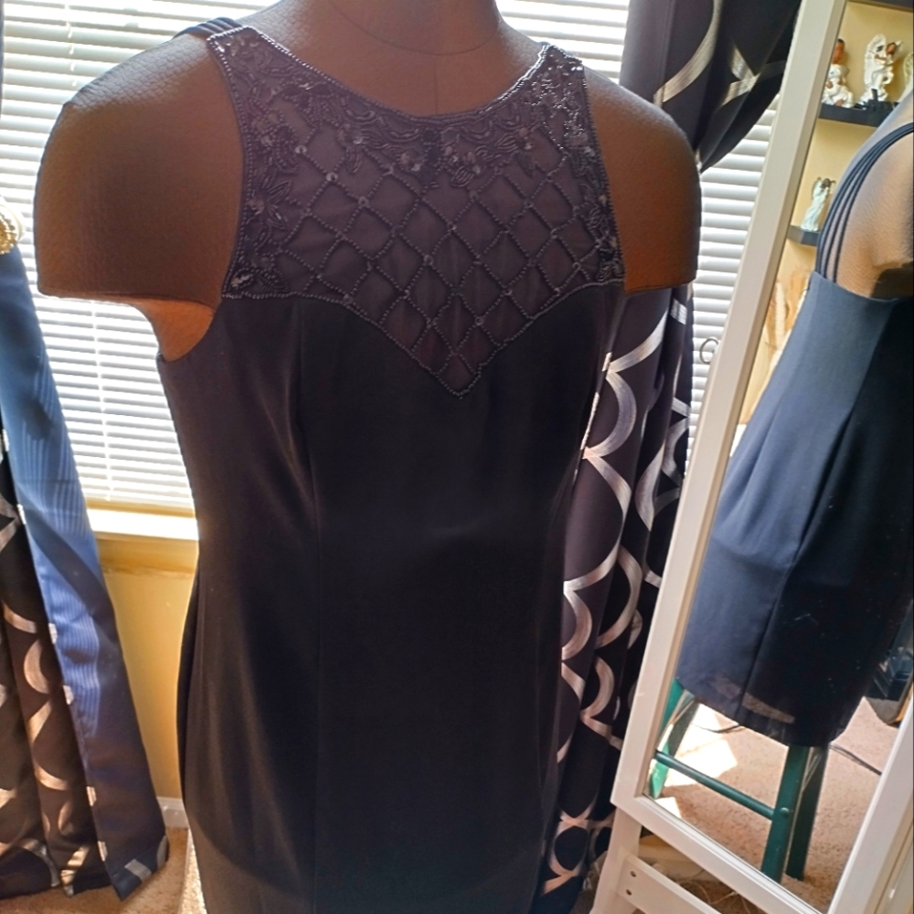 Black Sequence Top Dress - image 1